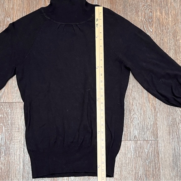 Express Design Studio Black Turtleneck Balloon Sleeve Sweater | Size: S - Picture 3 of 8